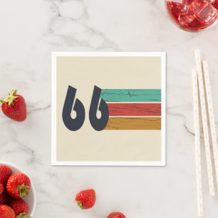 Serviette En Papier Né en 1966 édition 60e anniversaire