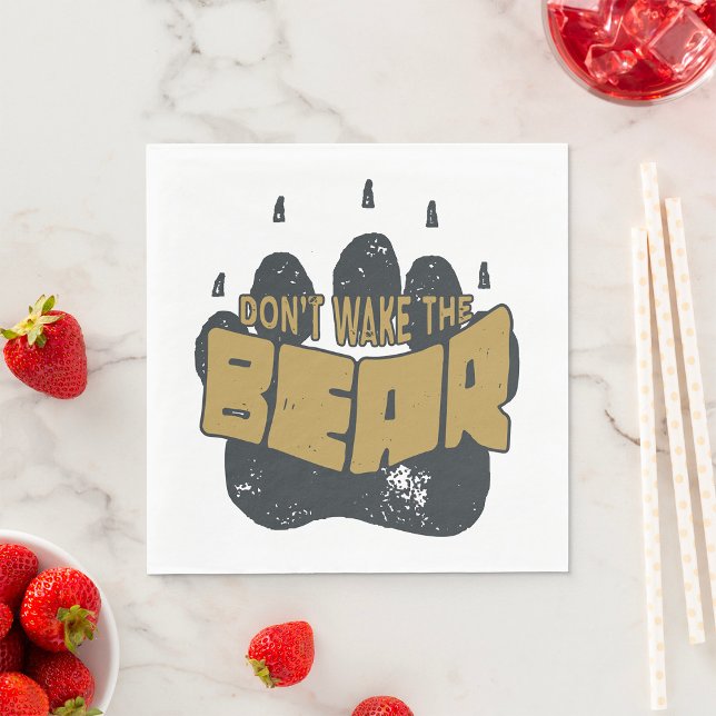Serviette En Papier Ne Pas Réveiller L'Ours (Créateur téléchargé)