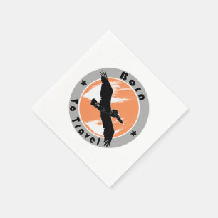 Serviette En Papier Né pour voyager serviettes