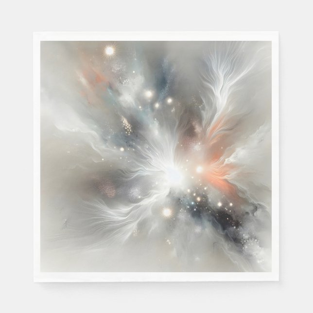 Serviette En Papier Nebula céleste Abstraite (Devant)