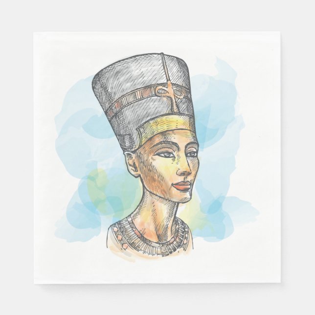 Serviette En Papier Néfertiti (Devant)