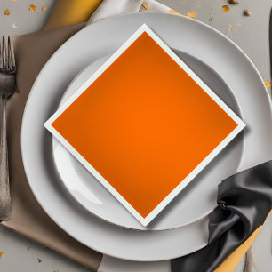 Serviette En Papier néon orange-blanc