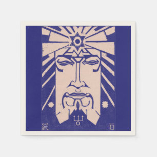 Serviette En Papier Neptune Poseidon Dieu de la Mer Mythologie grecque