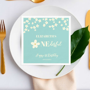 Serviette En Papier N'est-elle pas adorable Daisy 1er Fleurs d'anniver