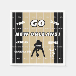 Serviette En Papier New Orleans Football Fan Papier Napkin