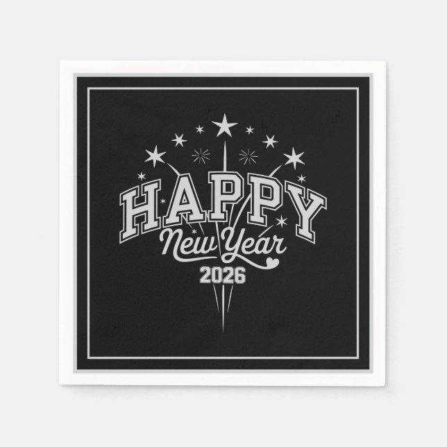 Serviette En Papier New Year (Devant)