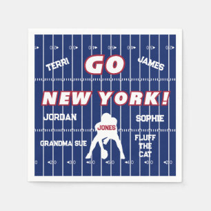 Serviette En Papier New York Football Family Paper Napkin