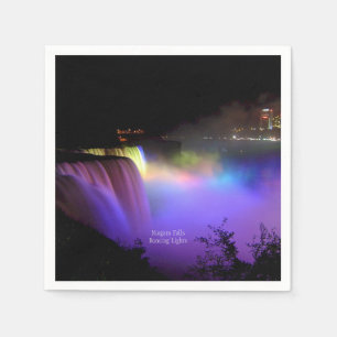 Serviette En Papier Niagara Falls, Dancing Lights,