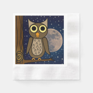 Serviette En Papier Night owl