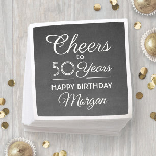 Serviette En Papier N'IMPORTE QUEL Anniversaire Cheval Black & White C