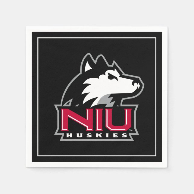 Serviette En Papier NIU Huskies (Devant)