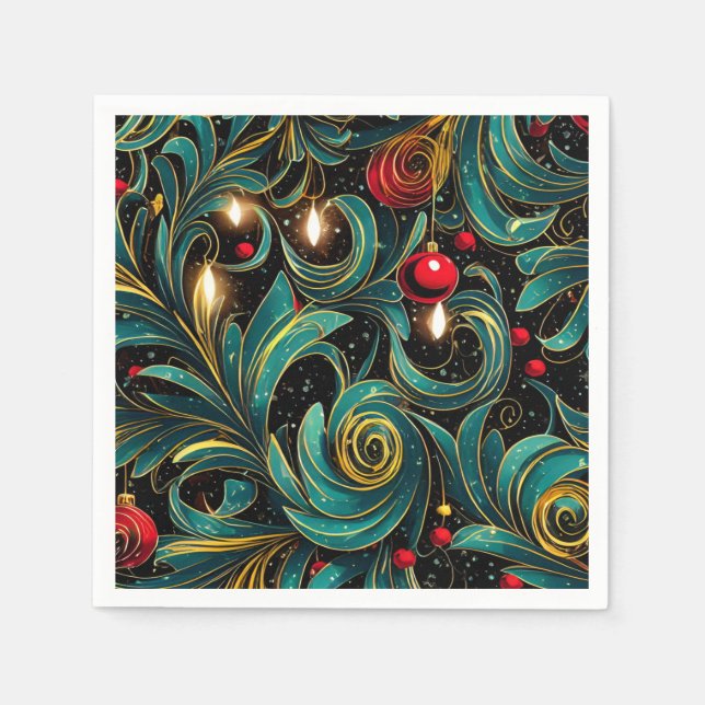 Serviette En Papier Noël (Devant)