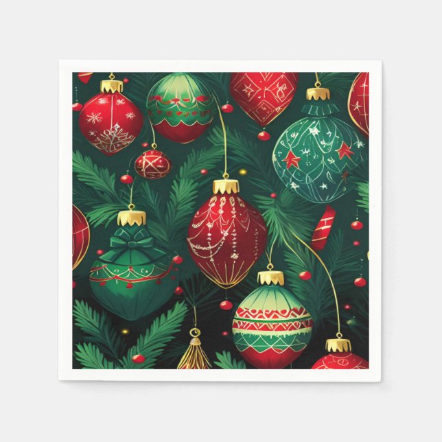 Serviette En Papier Noël (Devant)