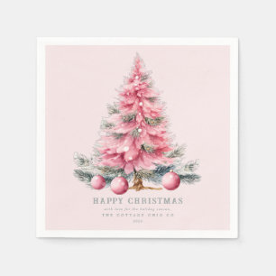 Serviette En Papier Noël Arbre Baubles Chic Livre de Fêtes