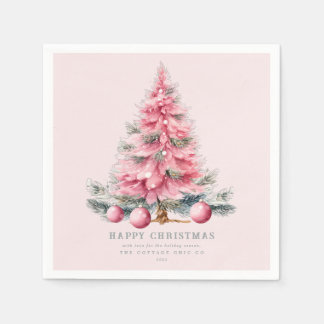 Serviette En Papier Noël Arbre Baubles Chic Livre de Fêtes