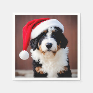 Serviette En Papier Noël Bernedoodle
