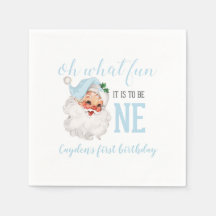 Noël Blue Père Noël premier anniversaire