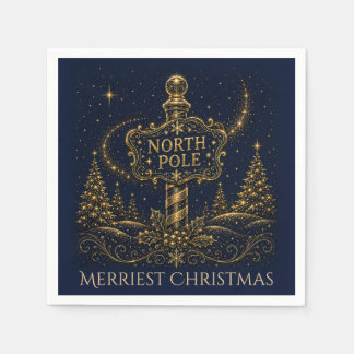 Serviette En Papier Noël dans les Étoiles | Pôle Nord