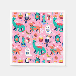 Serviette En Papier Noël drôle