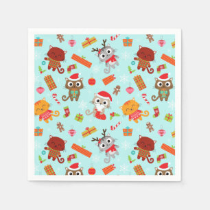 Serviette En Papier Noël drôle