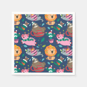 Serviette En Papier Noël drôle