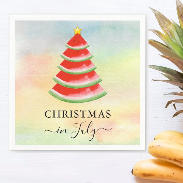 Serviette En Papier Noël en juillet Watermelon (Créateur téléchargé)