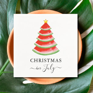 Serviette En Papier Noël en juillet Watermelon