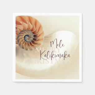 Serviette En Papier Noël hawaïen élégant Shell