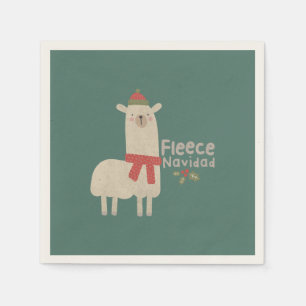 Serviette En Papier Noël Llama Pun : Fleece Navidad