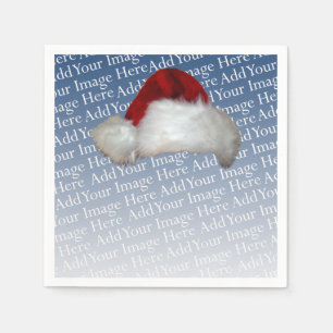 Serviette En Papier Noël Modèle photo de Noël de Santa Hat