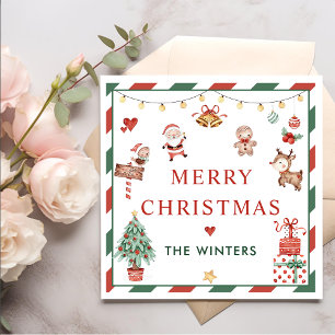 Serviette En Papier Noël père Noël