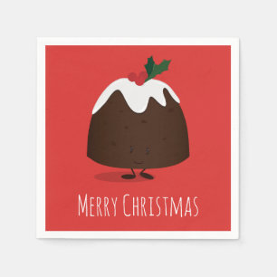 Serviette En Papier Noël Pudding Noël