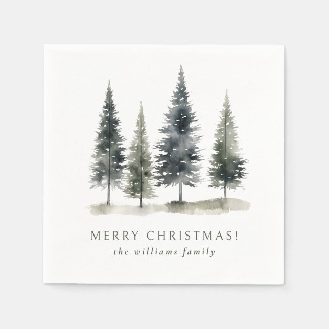 Serviette En Papier Noël scandinave vacances (Devant)