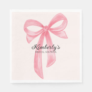 Serviette En Papier Noeud Papillon Rose Fête de Mariage