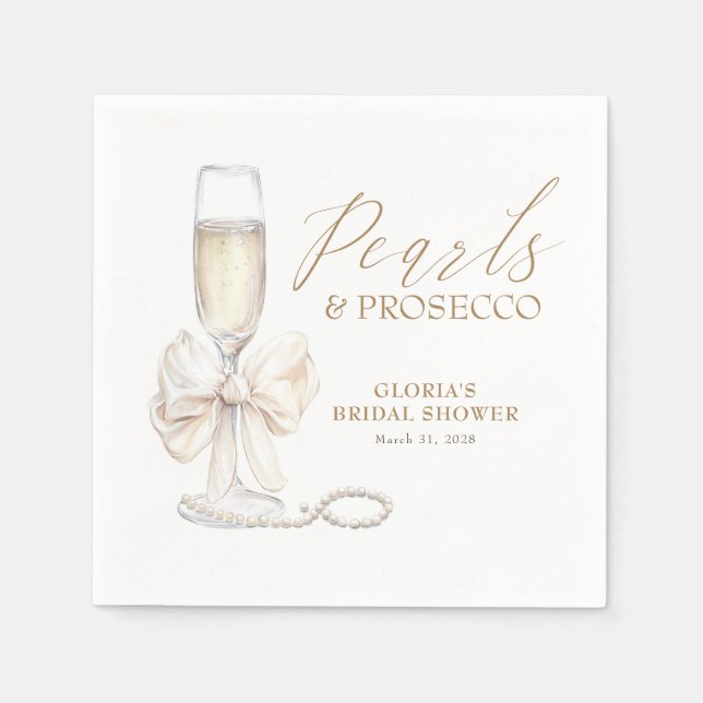 Serviette En Papier Noeuds blancs pour enterrement de vie de jeune fil (Devant)