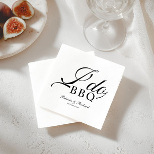 Serviette En Papier Noir Et Blanc Je Fais BBQ