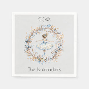 Serviette En Papier Noisette de Noël Ballerina Aquarelle