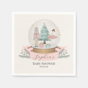 Serviette En Papier noisette rose noël baby shower vaisselle