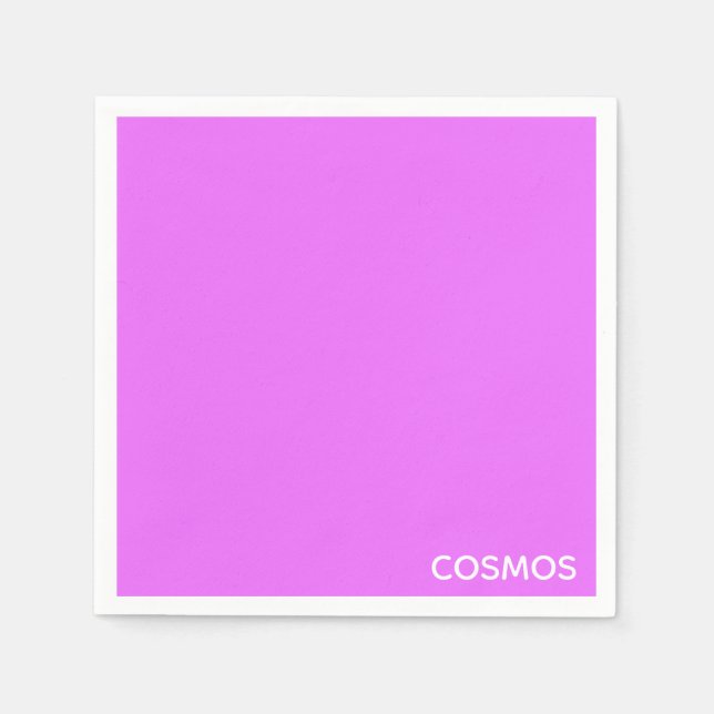 Serviette En Papier Nom de couleur pourpre cosmos (Devant)