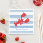 Nom de homard rouge Reunion Stripes Bleu Blanc Pre