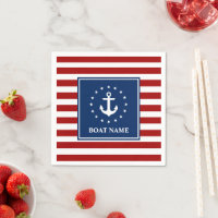 Nom du bateau nautique Ancre Stars Stripes RWB