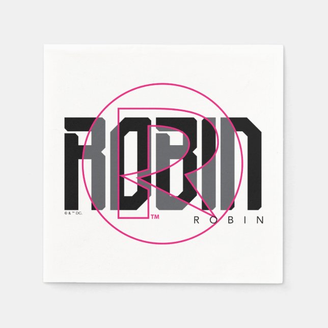 Serviette En Papier Nom graphique Robin Hi-Tech (Devant)
