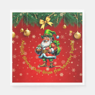 Serviette En Papier Nom - Irlandais Nollaig Shona Duit Joyeux Noël