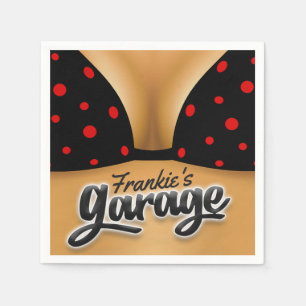 Serviette En Papier Nom personnalisé Bikini Babe Girl Man Cave Garage