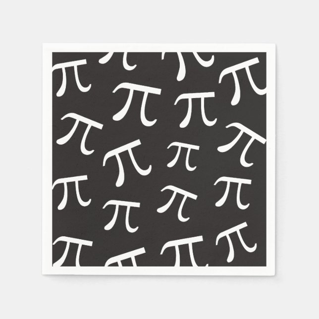 Serviette En Papier Nombreux symboles Pi Symboles Pi Day Math Papier T (Devant)