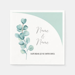 Serviette En Papier Noms Mariages de serviettes Monnaie Feuille Eucaly