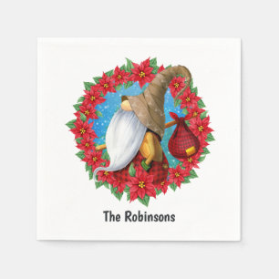 Serviette En Papier Nordic Christmas Gnome