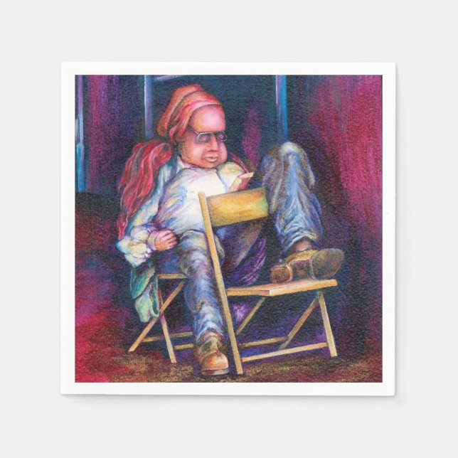 Serviette En Papier Norman préfère se plonger dans son sommeil (Devant)