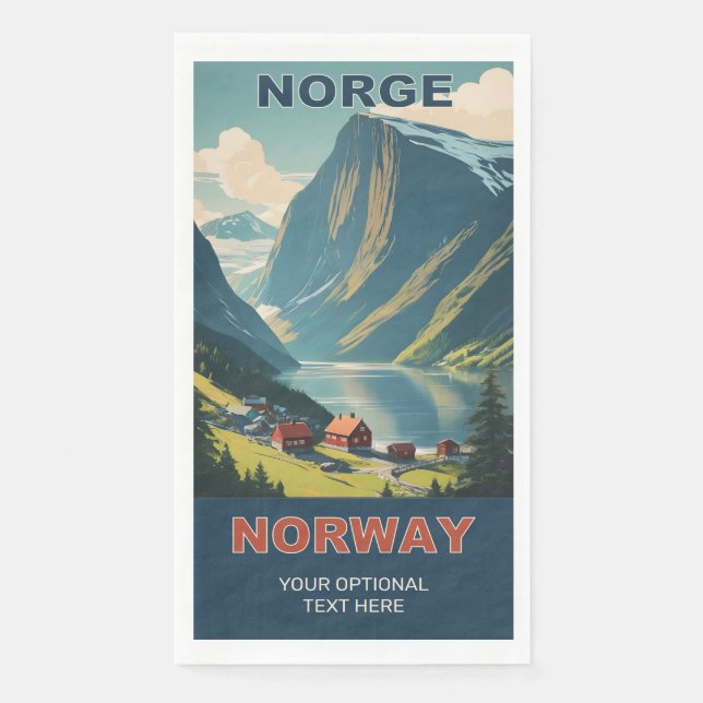 Serviette En Papier Norvège (Devant)