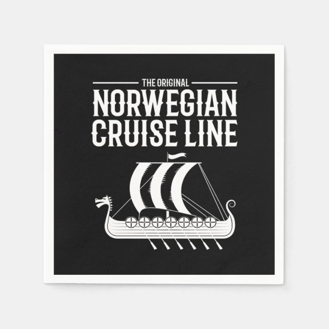 Serviette En Papier Norwegian Cruise Line Vikings Nordic (Devant)